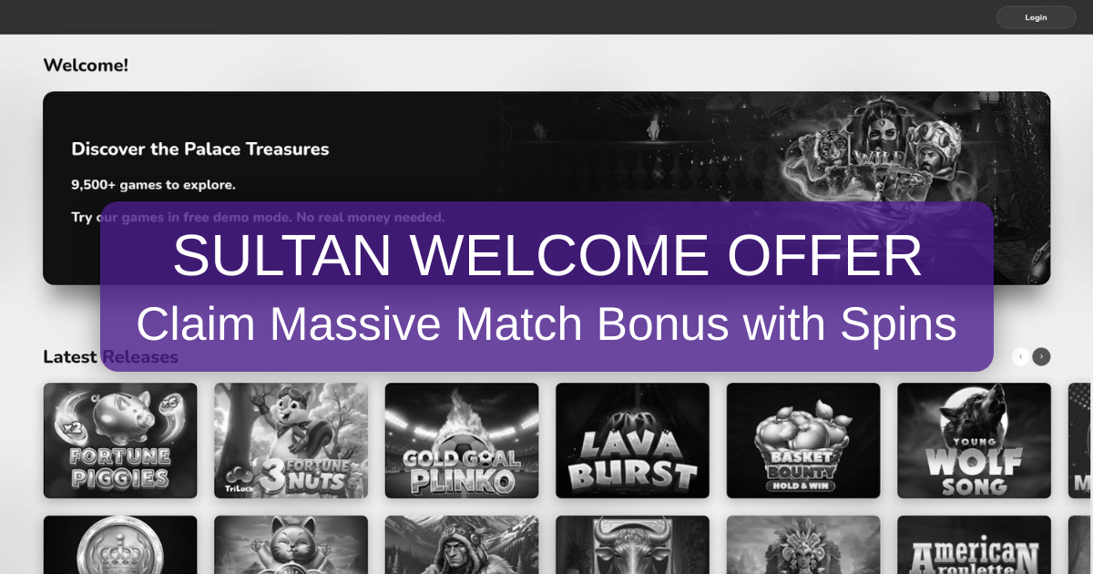 Wild Sultan Casino welcome bonus